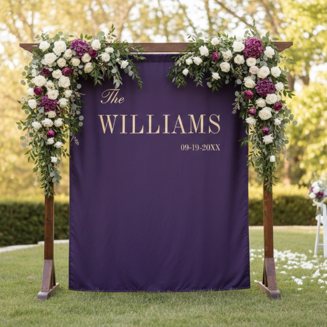 Purple elegant stylish wedding backdrop  (Creator Uploaded)