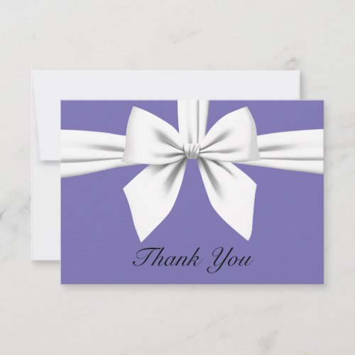 Purple Elegant Tiffany Fancy Party Stationery Thank You Card