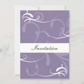Purple Elegant Wedding Cards (Front)