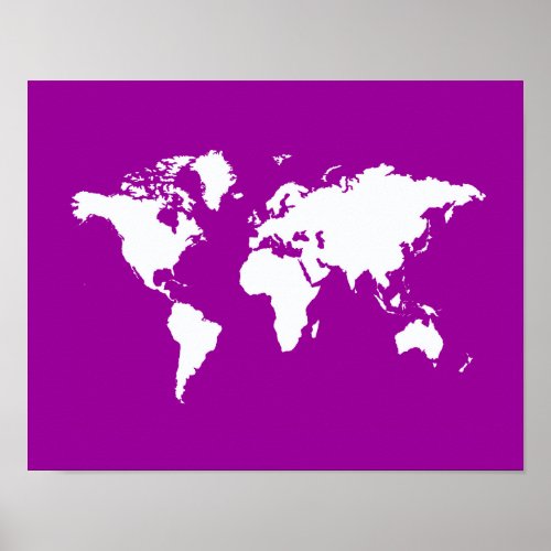 Purple Elegant World Poster