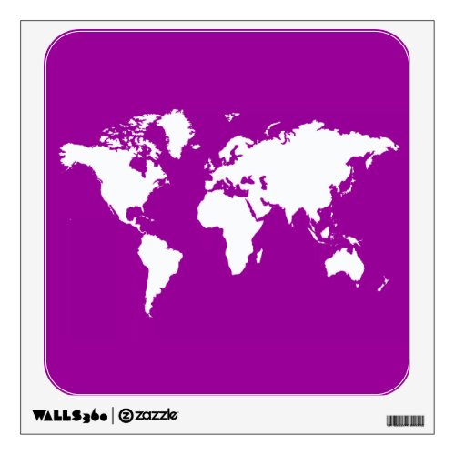 Purple Elegant World Wall Decal