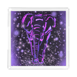 Purple Elephant Acrylic Tray