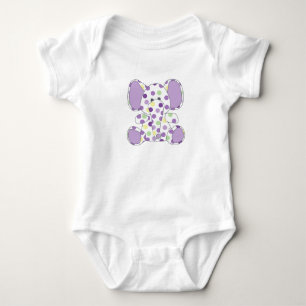 Purple Elephant Baby Bodysuit