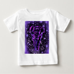 Purple Elephant Baby T-Shirt