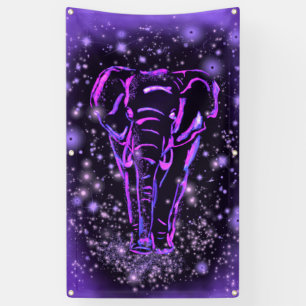 Purple Elephant Banner