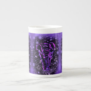 Purple Elephant Bone China Mug