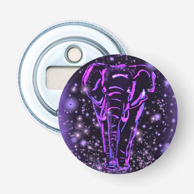 Purple Elephant Bottle Opener (Front)