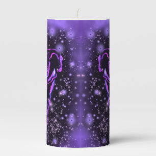Purple Elephant Candle