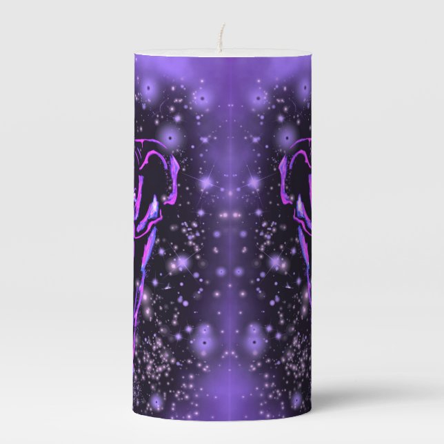 Purple Elephant Candle (Front)