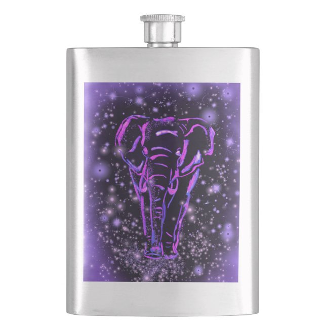 Purple Elephant Flask (Front)