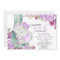 Purple elephant girl floral baby shower