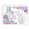 Purple elephant girl floral baby shower