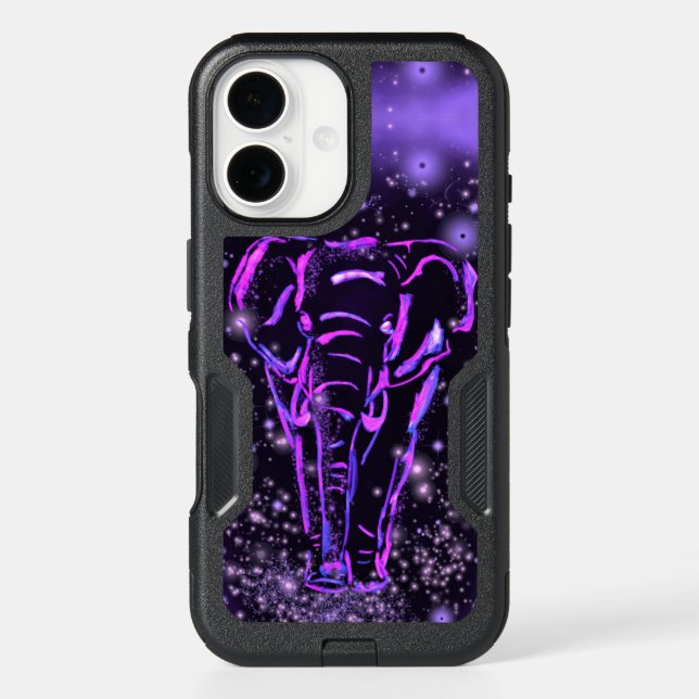 Purple Elephant iPhone Case (Back)