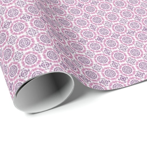 Purple Elephant Pattern Hmong Wrapping Paper