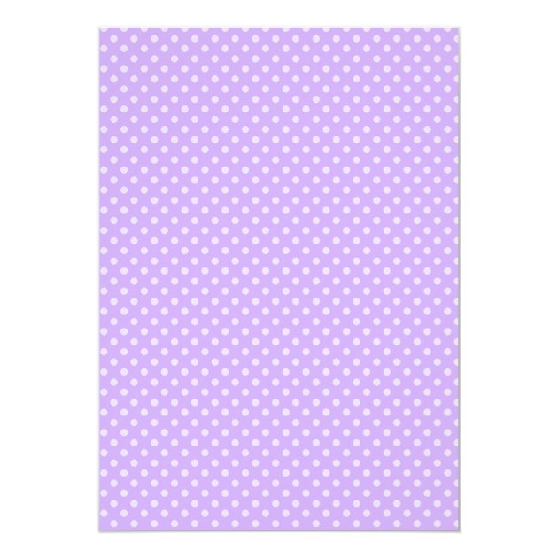 Purple Elephant Polka Dots Baby Shower Invitation