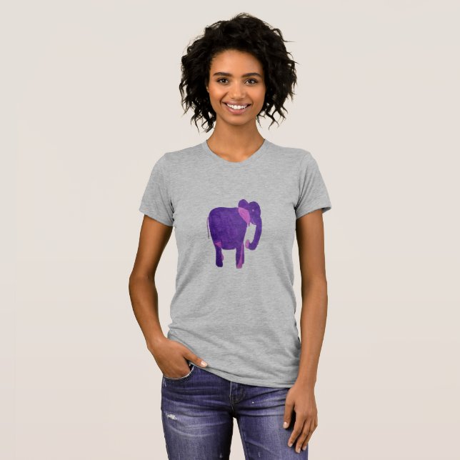 Purple Elephant T-shirt (Front Full)