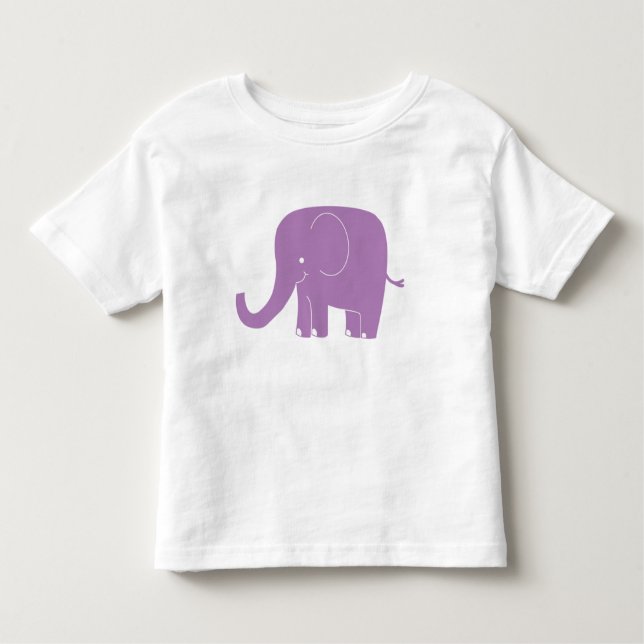 Purple Elephant Toddler Shirt (Front)