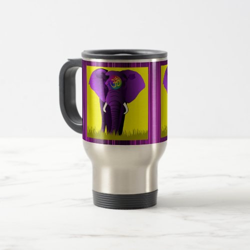 Purple Elephant travel mug