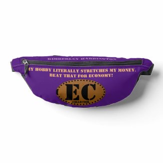Purple Elongated Coins/Pressed Penny Collector Fanny Pack