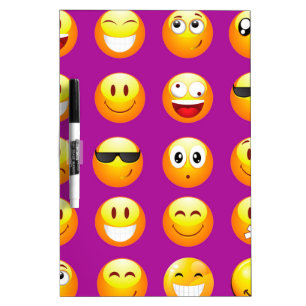 purple emojis Dry-Erase board