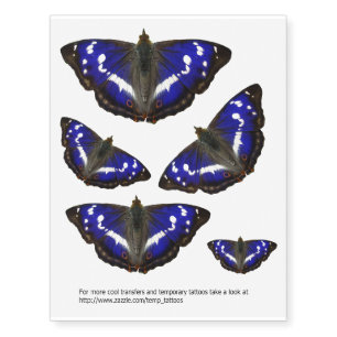 Purple emperor butterfly transfers temporary tattoos