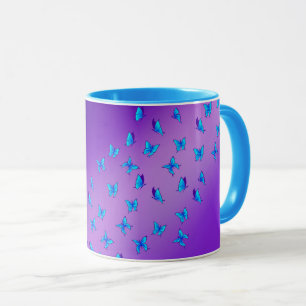 Purple Enchanted Butterflies   Mug