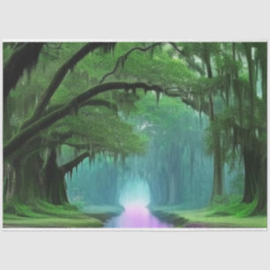 Purple Enchanting Bayou Louisiana Decoupage Tissue Paper