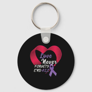 Purple End Alzheimer End Heimer Heimers Awareness Keychain