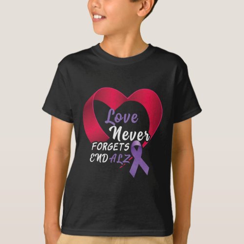 Purple End Alzheimer End Heimer Heimers Awareness  T_Shirt