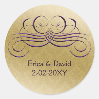 purple envelope seal