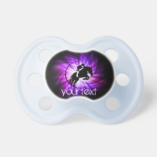 Purple Equestrian Pacifier (Front)