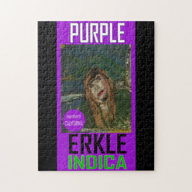 PURPLE ERKLE INDICA JIGSAW PUZZLE (Vertical)