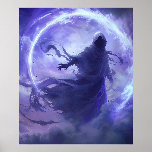 Purple Ethereal Wizard Poster