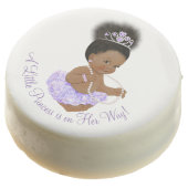 Purple Ethnic Princess Baby Shower Cookies (Angled)