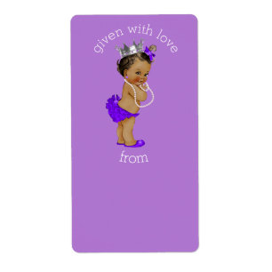 Purple Ethnic Princess Bookplates