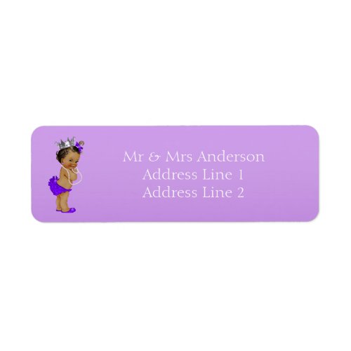 Purple Ethnic Princess Label