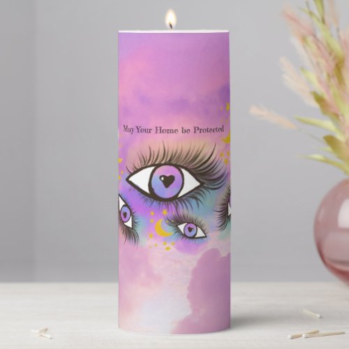 Purple Evil Eye Protection Candle