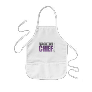 Purple Executive Chef Kids' Apron