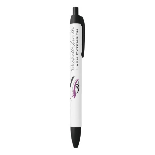 Purple Eye long eyelashes Lash extension  icon Black Ink Pen