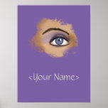 Purple Eye Makeup Poster at Zazzle