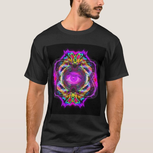 Purple eye mandala T-Shirt (Front)