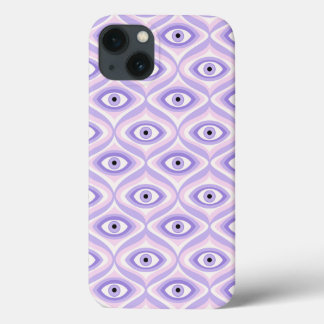 Purple Eye Pattern - Trippy Pastel Goth iPhone 13 Case