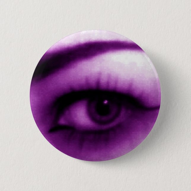 Purple Eye Pinback Button (Front)