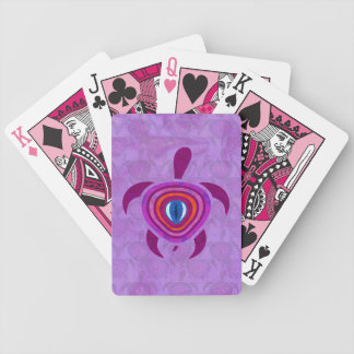 Purple Eye Turtle Bicycle Playing Cards