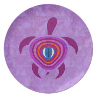 Purple Eye Turtle Plate