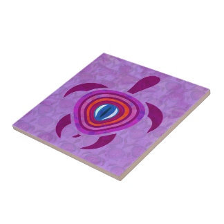 Purple Eye Turtle Tile