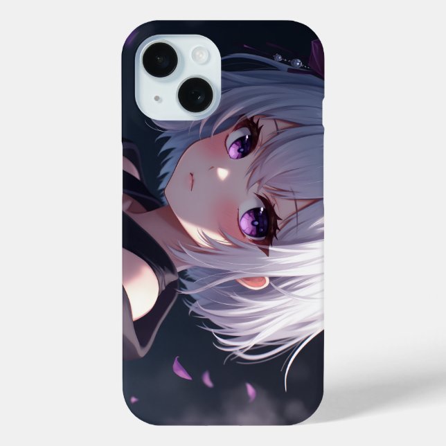 Purple Eyes Girl Phone Case (Back)