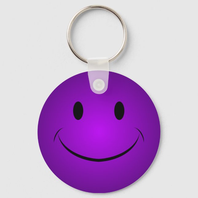 Purple Face Keychain (Front)