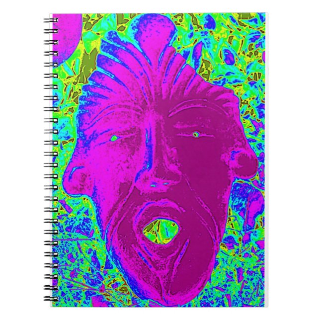 purple face notebook (Front)