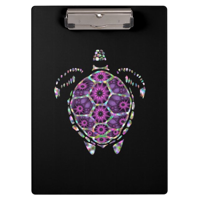 Purple Factual Turtle Shell Clipboard (Front)